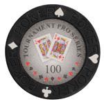 Фишки для игры в покер Tournament с номиналом 100 (25 шт)