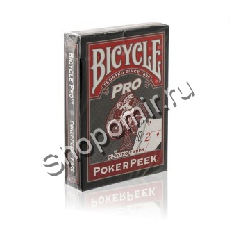Карты Bicycle Pro PokerPeek Red