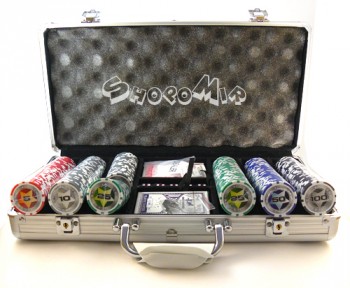 Покерный набор "Star" 300 фишек в металлическом кейсе