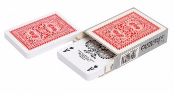 Карты для покера Old Trophy 100% пластик, Италия, красная рубашка