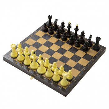 Шахматы "Айвенго" с деревянной черной доской