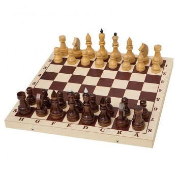 Шахматы турнирные утяжеленные в комплекте с доской